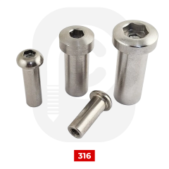 Paslanmaz Alyan Kafa Uzun Somun