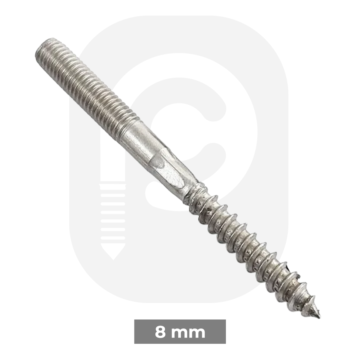 M8 Paslanmaz Trifonlu Cıvata - Kalite Sağ Diş