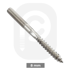 M8 Paslanmaz Trifonlu Cıvata - Kalite Sağ Diş