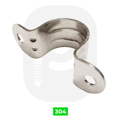 25, 30mm Paslanmaz Boru Kelepçesi Çeşitleri (Yarım Daire)
