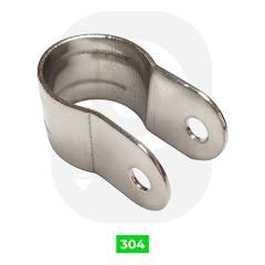 25 mm Paslanmaz Boru Kelepçesi Tam Daire A2