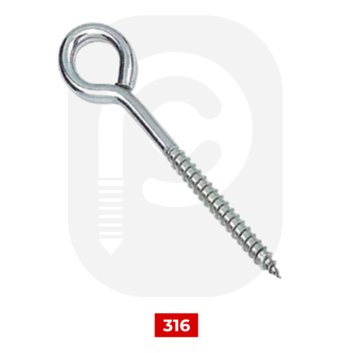 Paslanmaz Gözlü Ağaç Vidası