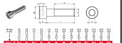 M4 Paslanmaz İmbus Civata  DIN912 A4 AISI 316 KALİTE - 4x10