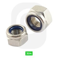 Paslanmaz Fiberli Somun A2 (DIN 985)