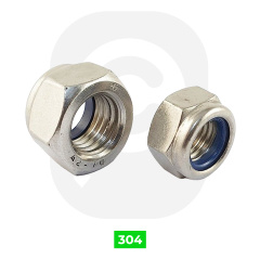 Paslanmaz Fiberli Somun DIN985 A4 AISI 316 KALİTE - M 6