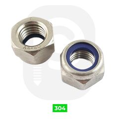 Paslanmaz Fiberli Somun A2 (DIN 985)