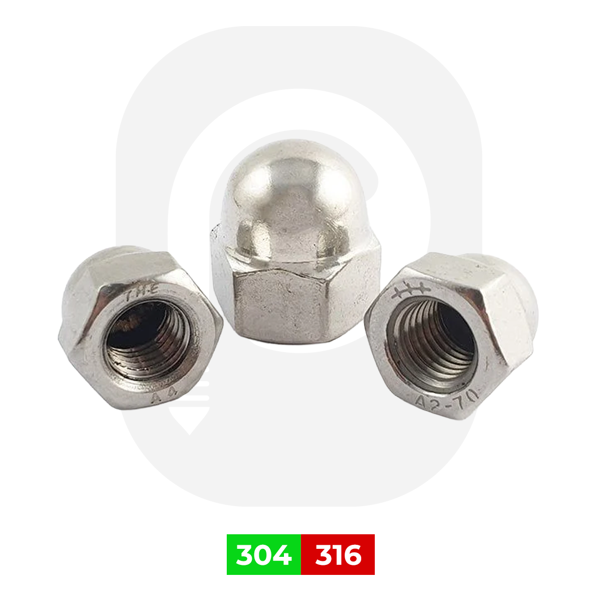 Paslanmaz Kör Somun Çeşitleri DIN1587