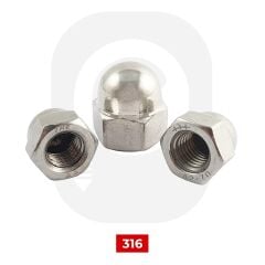 Paslanmaz Kör Somun A4 (316) (DIN 1587)