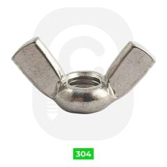 Paslanmaz Kelebek Somun A2 (DIN 315)