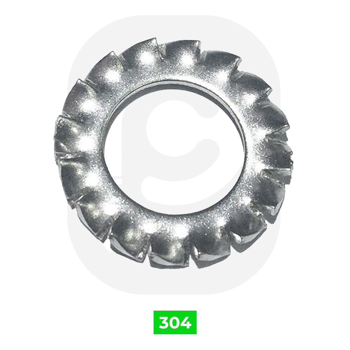 Paslanmaz Tırtıllı Rondela DIN6798