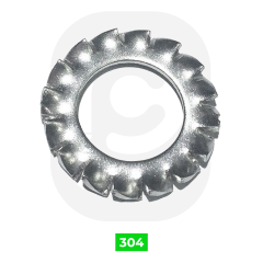 Paslanmaz Tırtıllı Rondela DIN6798