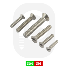 M6 Paslanmaz Yıldız Havşa Baş Vida (DIN 965)