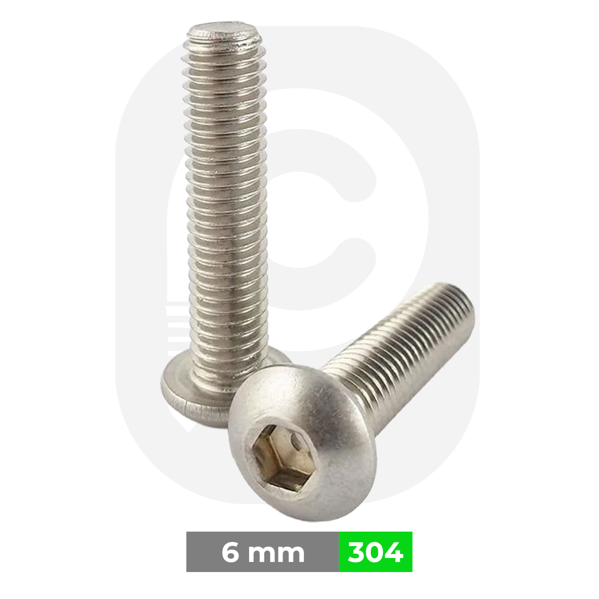 M6 Paslanmaz Civata Bombe Baş İmbus (ISO 7380) 6x30
