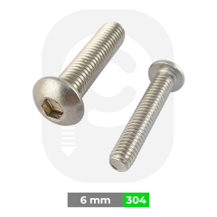 M6 Paslanmaz Bombe Baş Alyan  İmbus (DIN7380)