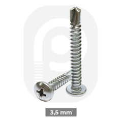 3,5 mm Paslanmaz (YSB) Matkap Uçlu Saç Vidası (DIN 7504-M)