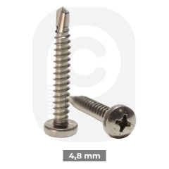 4,8  mm Paslanmaz (YHB) Matkap Uçlu Saç Vidası (DIN 7504-0)