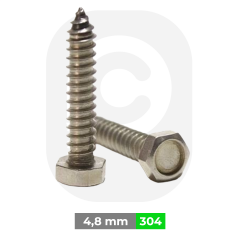 4,8 mm Paslanmaz Altı Köşe Saç Vidası (DIN7976)