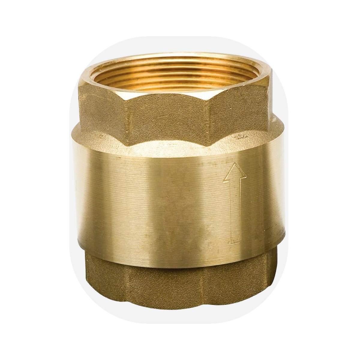 Düz Çek Valf Sarı 1.1/2''