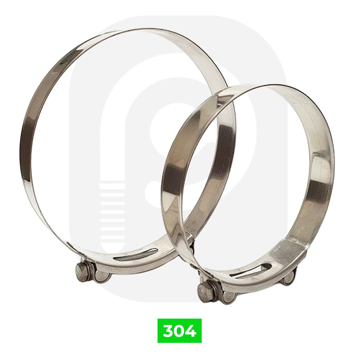 Paslanmaz W4 Takviyeli, Ağır Hizmet Hortum Kelepçe Çeşitleri İthal