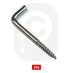 3 – 5 mm Paslanmaz L Piton Kanca A2