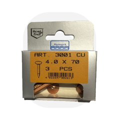 4 x 70 mm Bakır Çivi Pullu (3 Adet)