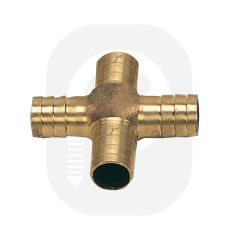 10 mm Dörtlü Hortum Eki Sarı 10 mm