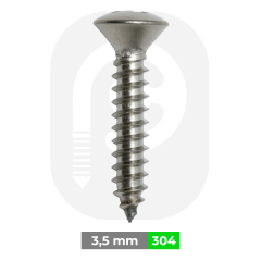 3,5 mm Paslanmaz Yıldız Mercimek Baş Sunta Vidası (DIN 7995)