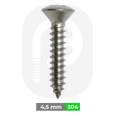 4,5 mm Paslanmaz Yıldız Mercimek Baş Sunta Vidası (DIN 7995)