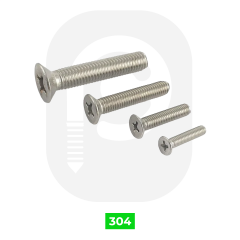 M2 Paslanmaz Yıldız Havşa Baş Vida (DIN 965)