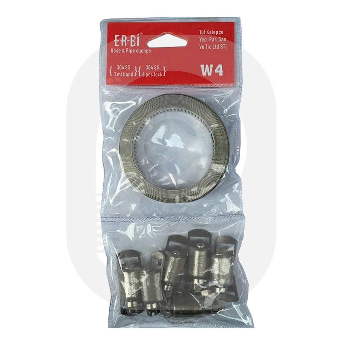 8mm 3mt Paslanmaz Şerit Kelepçe