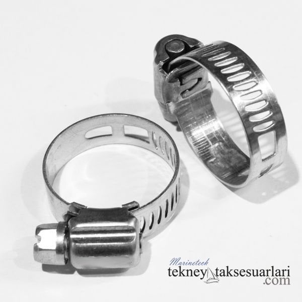 Paslanmaz W4 Hortum Kelepçesi, Ekonomik Tip 20 - 32 ,13mm