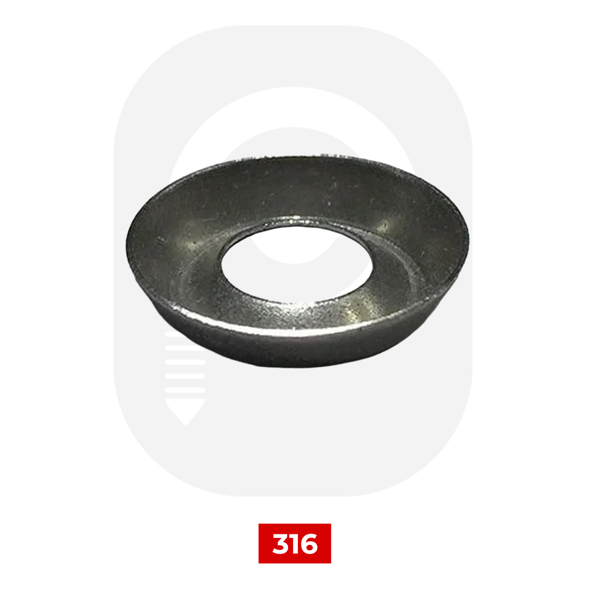 Paslanmaz Konik Havşa Pul 316 Kalite