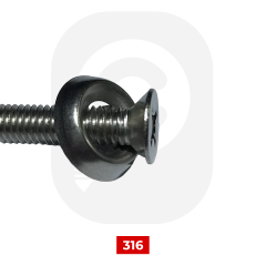 Paslanmaz Konik Havşa Pul 316 Kalite