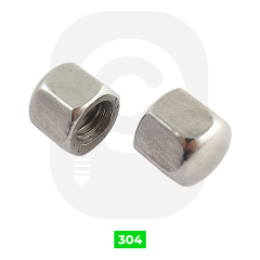 Paslanmaz 6 Köşe Yüksek Kör Somun DIN917