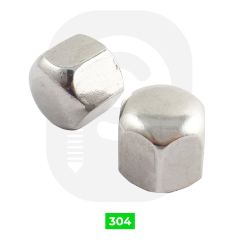 Paslanmaz 6 Köşe Yüksek Kör Somun DIN917