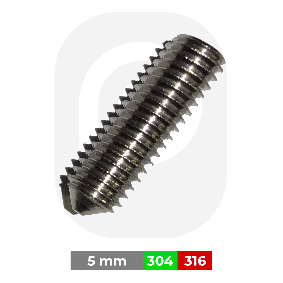 M5 Sivri Uçlu Setskur (DIN914)