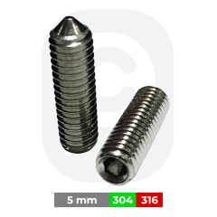 M5 Sivri Uçlu Setskur (DIN914)