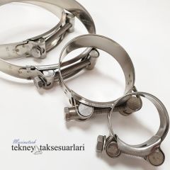 Paslanmaz W4 Takviyeli, Ağır Hizmet Hortum Kelepçe Çeşitleri 187 - 200