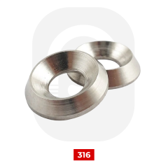 Paslanmaz Havşa Pul, 316 Kalite (DIN 9255) M 10
