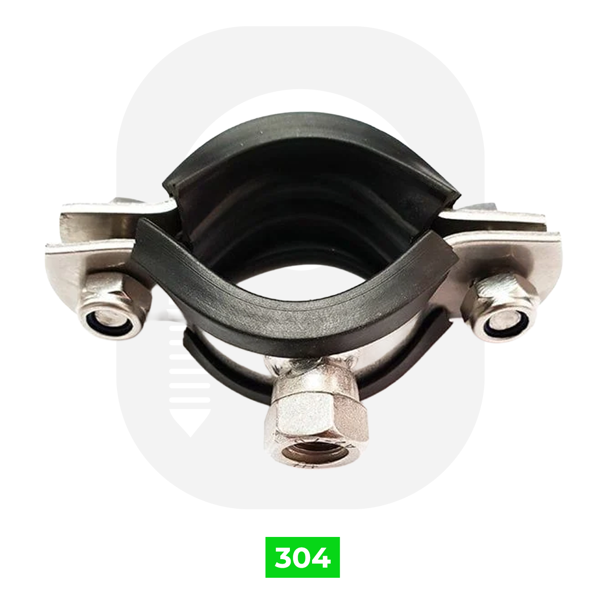 Paslanmaz Somunlu Boru Kelepçesi - (304 Kalite)