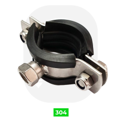 Paslanmaz Saplı Boru Kelepçesi - (304 Kalite) 1 inç