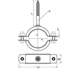 Paslanmaz Trifonlu Lastikli Boru Kelepçesi  (304 Kalite)