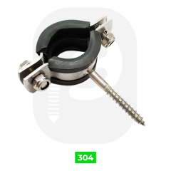 Paslanmaz Trifonlu Lastikli Boru Kelepçesi