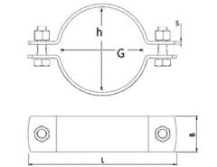 Paslanmaz Boru Kelepçesi  (304 Kalite)