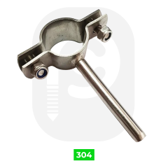 Paslanmaz Saplı Boru Kelepçesi  (304 Kalite)