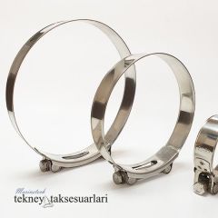 Paslanmaz W4 Takviyeli, Ağır Hizmet Hortum Kelepçe Çeşitleri 43 - 47