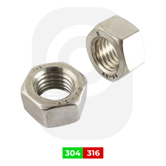 Paslanmaz Somun DIN 934 | 304 Kalite (A2)