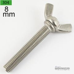 M8 Paslanmaz Kelebek Civata DIN316