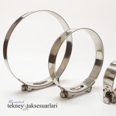 Paslanmaz W4 Takviyeli, Ağır Hizmet Hortum Kelepçe Çeşitleri 97 - 104