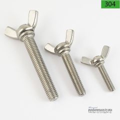 M10 Paslanmaz Kelebek Civata (DIN 316)